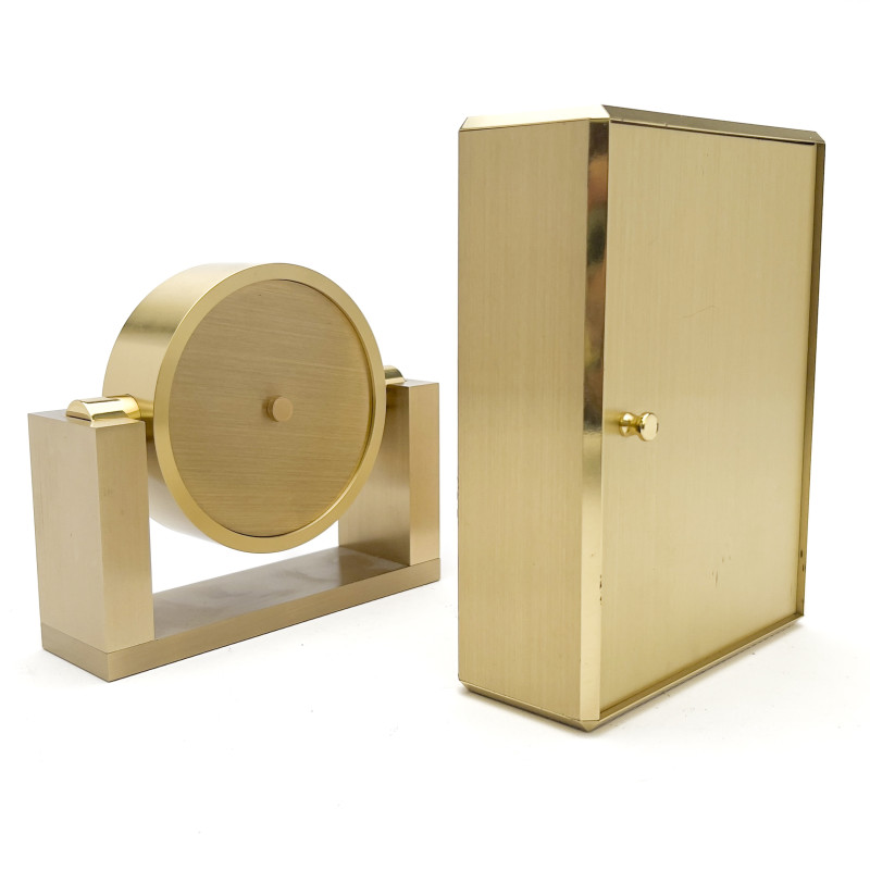 Tiffany &amp; Co. - Two Brass Clocks