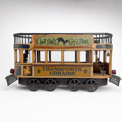 Image for Lot Parisian Montmarte Fine de siècle Trolley Car Model