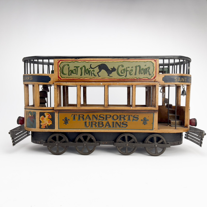 Parisian Montmarte Fine de siècle Trolley Car Model