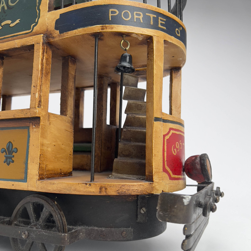 Parisian Montmarte Fine de siècle Trolley Car Model