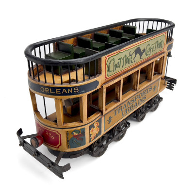 Parisian Montmarte Fine de siècle Trolley Car Model