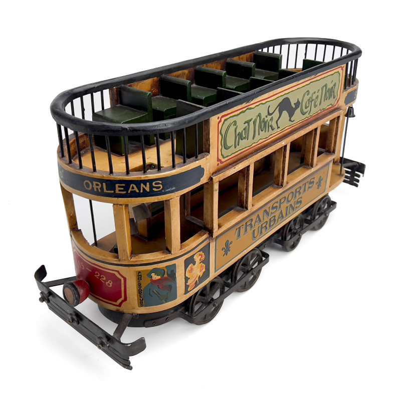 Parisian Montmarte Fine de siècle Trolley Car Model