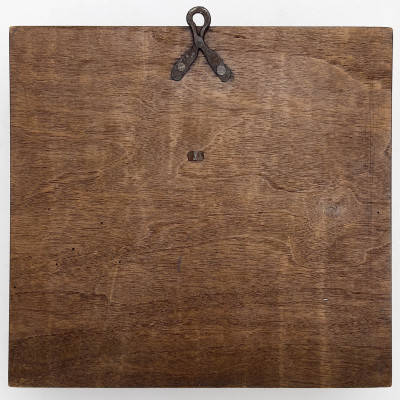 Antique Polychrome Putto Angel Head Architectural Fragment