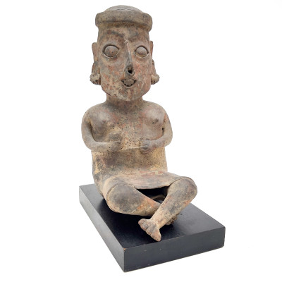 Image for Lot Nayarit (Tarascan) Seated Woman Holding a Cup
