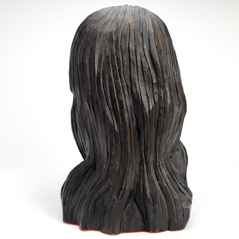 Antonio Zeppellini - Carved Wood Portrait of a Woman