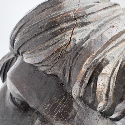 Antonio Zeppellini - Carved Wood Portrait of a Woman