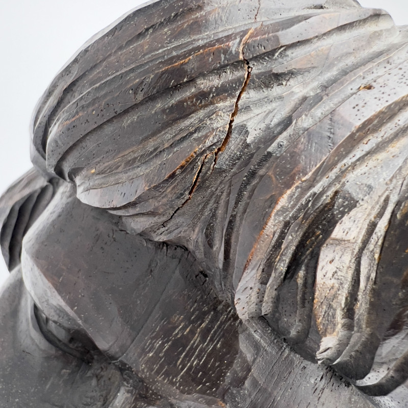 Antonio Zeppellini - Carved Wood Portrait of a Woman