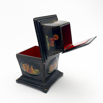 Russian Kholuy Lacquer Fairy Tale Jewelry Box