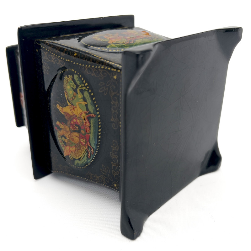 Russian Kholuy Lacquer Fairy Tale Jewelry Box