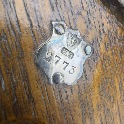 Antique English Silverplate and Oak Group Including Mappin &amp; Webb