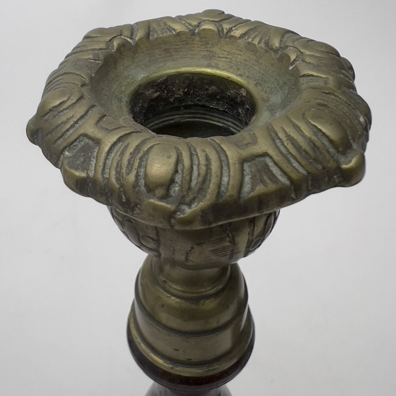 Antique English Oak Barley Twist Candlesticks (Three Pairs)