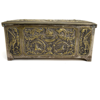 Belgian Brass Casket Box