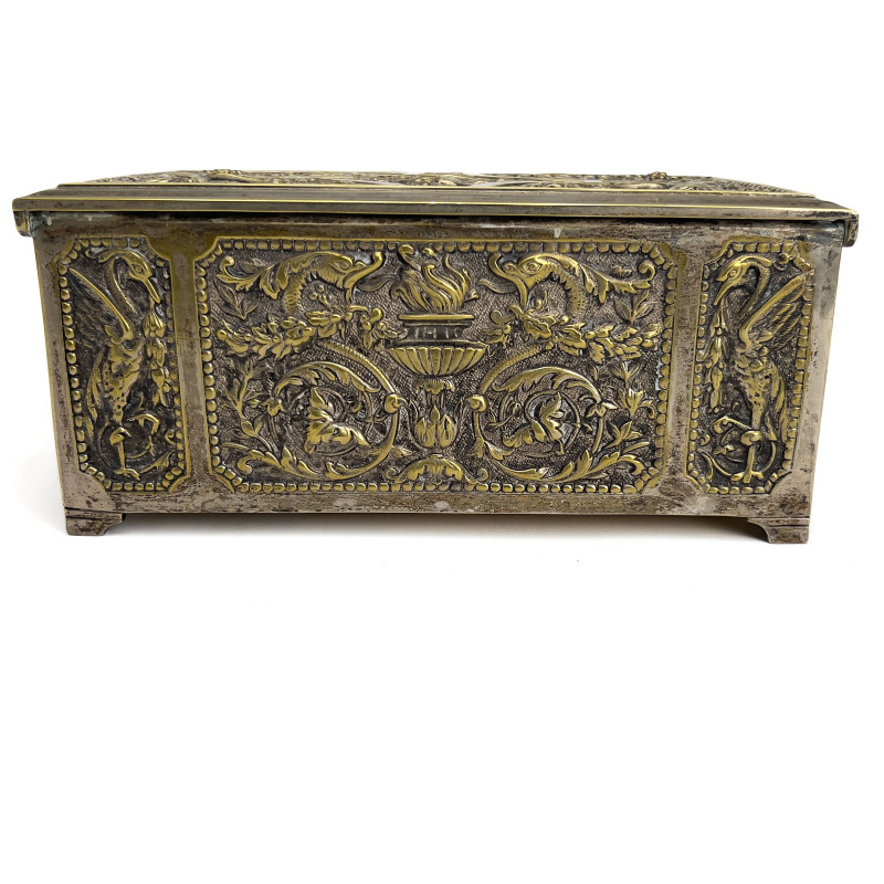 Belgian Brass Casket Box