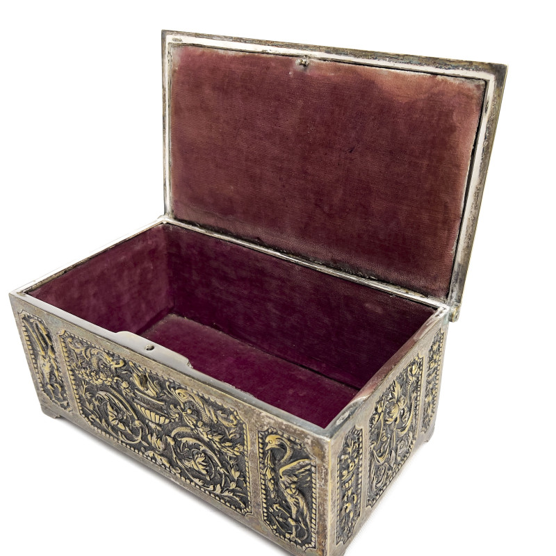 Belgian Brass Casket Box