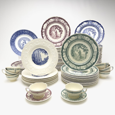 Image for Lot Large Collection of Cornell Wedgwood Plates, 100+