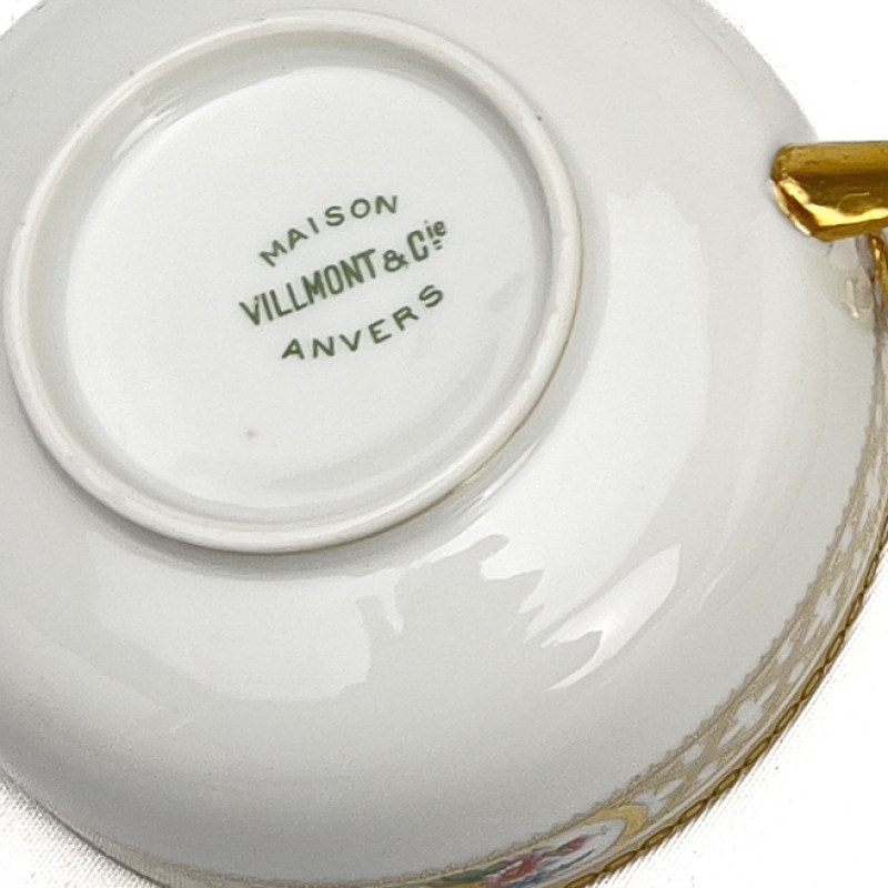Villmont Maison Anvers Gilded Floral Partial China Service