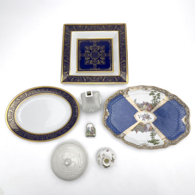 Rosenthal, Limoges, &amp; Others - Porcelain Pieces, Group of 7