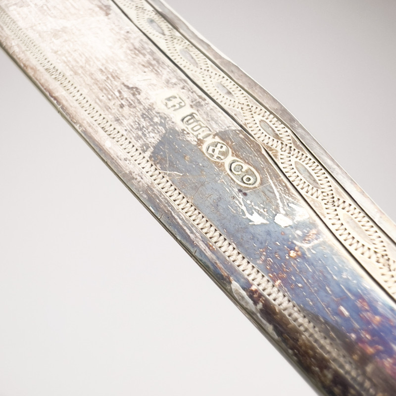 Victorian Silverplate Bone Handle Fish Set