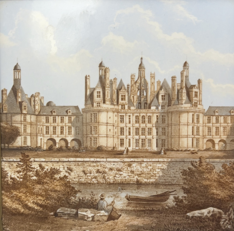 H Boulenger &amp; Cie - Château de Chambord Tile