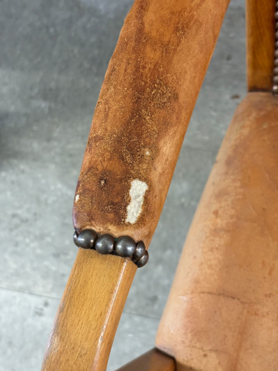 Modernist Leather Armchair