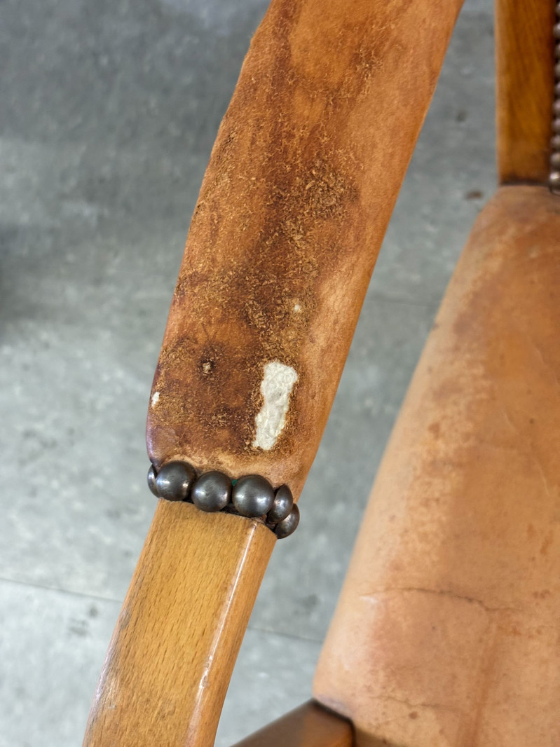 Modernist Leather Armchair