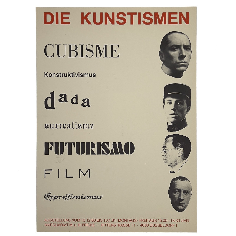 Galerie M. and R. Fricke, The Art-isms Exhibition Poster