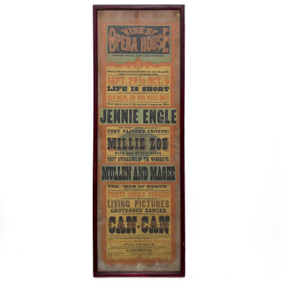 Cincinnatti Burlesque Hall Broadsheet (Can Can)