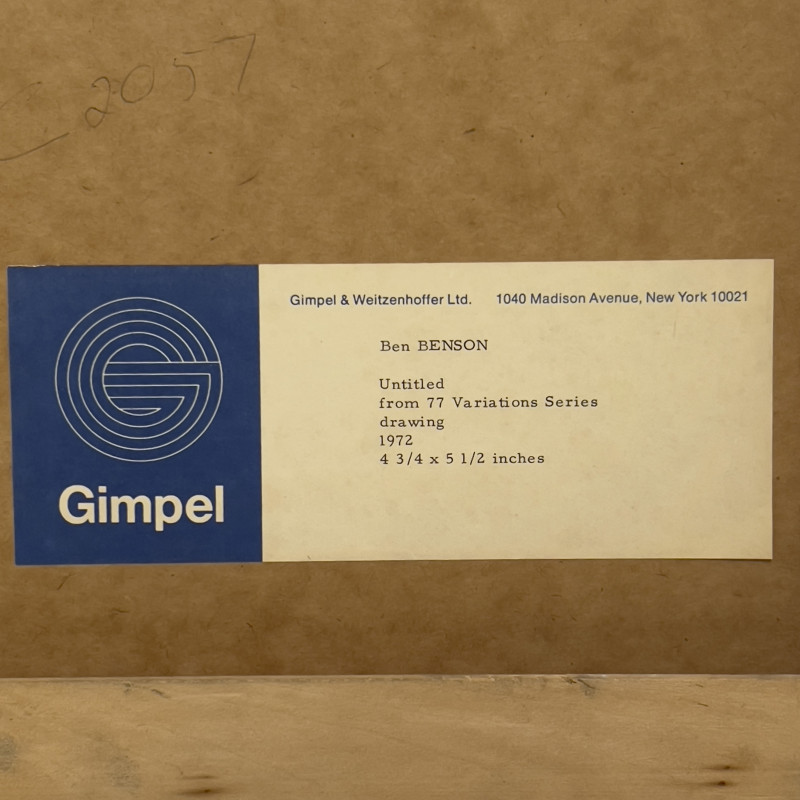 Ben Benson - Untitled (from 77 Variation Series)