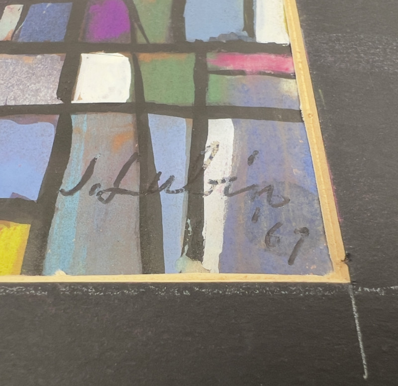 Jack Lubin - Untitled (Stained Glass Study)