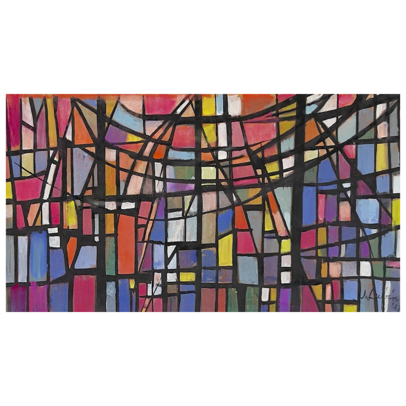 Jack Lubin - Untitled (Stained Glass Study)