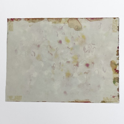 William Ronald - Untitled (Green and Red Composition)