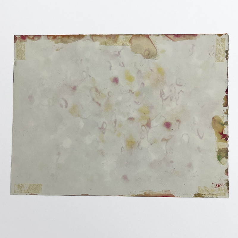 William Ronald - Untitled (Green and Red Composition)