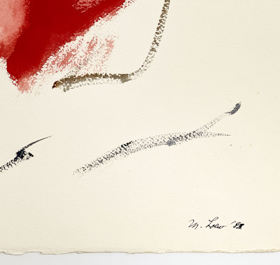 Michael Loew - Untitled (Abstract in Red, Blue, Yellow, and Black)