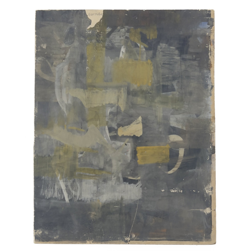 Leonard Alberts - Untitled (Cubist Drawing with Additional Painting Verso)