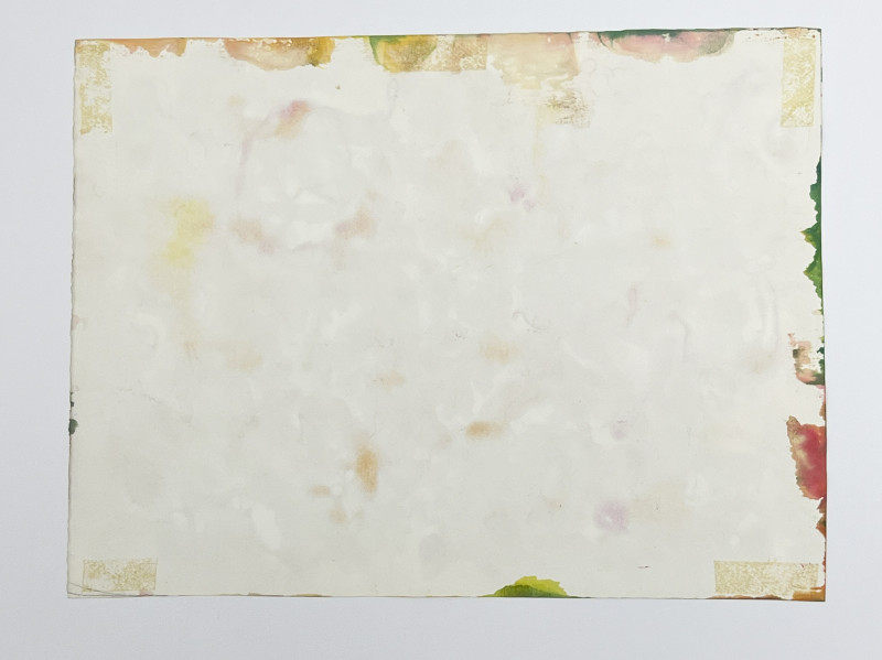 William Ronald - Untitled (Abstract Red, Yellow, and Green Composition)