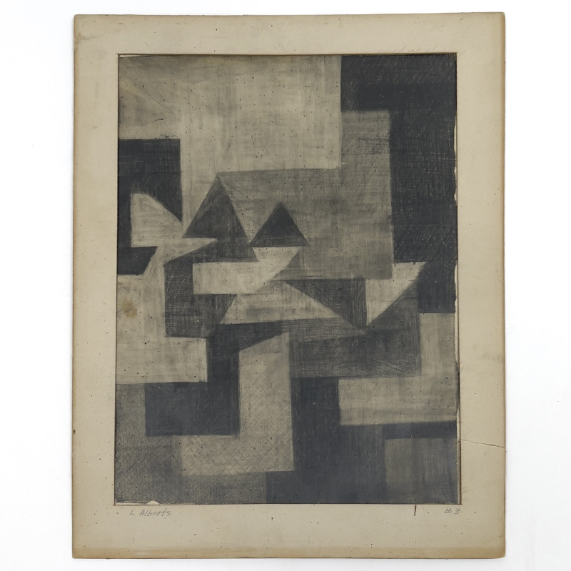 Leonard Alberts - Untitled (Cubist Drawing)