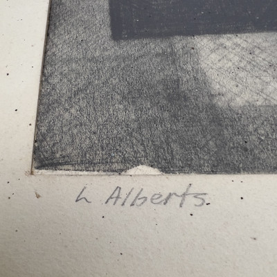 Leonard Alberts - Untitled (Cubist Drawing)