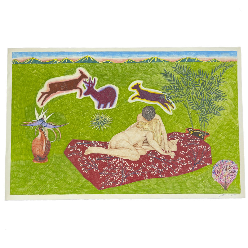 Janet Cooling - Untitled (Lovers Picnic with Deer)