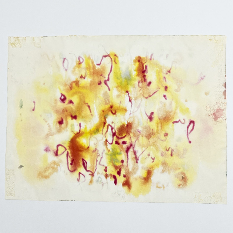 William Ronald - Untitled (Red, Green, and Yellow Composition)