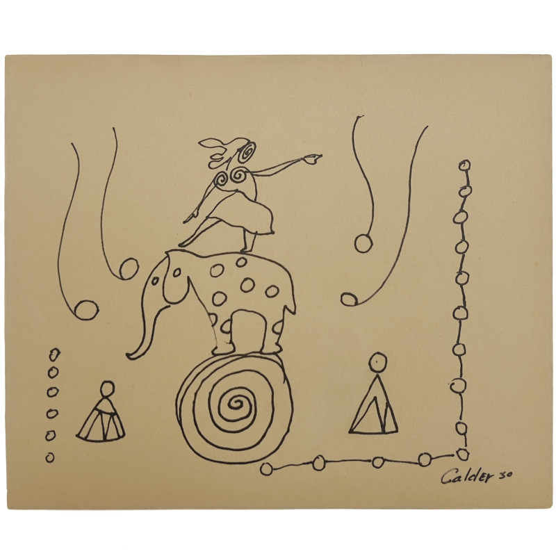 Alexander Calder (Attributed) - Acrobat Riding an Elephant