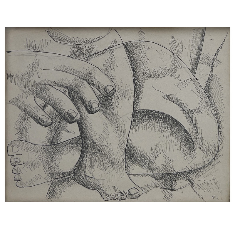 Fernand Leger (Attributed) - Untitled (Hand with Feet)