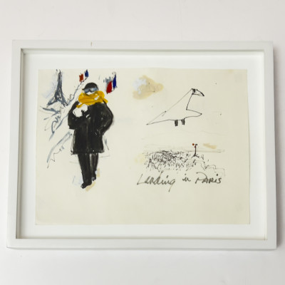 Image for Lot Joe Eula - Landing in Paris for Yves Saint Laurent's Final Couture Show