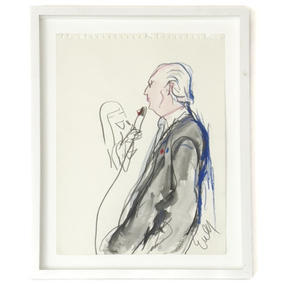 Image for Lot Joe Eula - Givenchy Giving Opening Remarks for Yves Saint Laurent's Final Couture Show