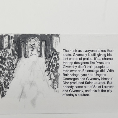 Joe Eula - Runway of Final Yves Saint Laurent Couture Show