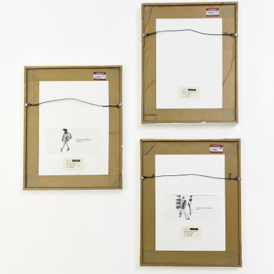 Joe Eula - From Yves Saint Laurent's Final Couture Show, Three Drawings