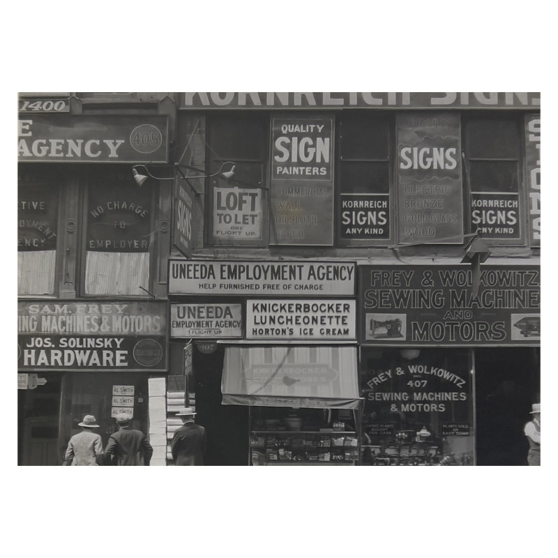 Ralph Steiner - Untitled (Building Signage)