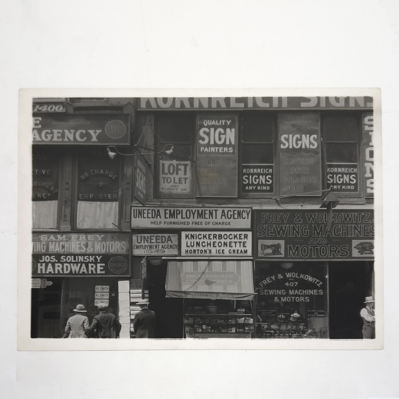 Ralph Steiner - Untitled (Building Signage)