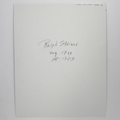 Ralph Steiner - Mechanicsville, Side Entrance