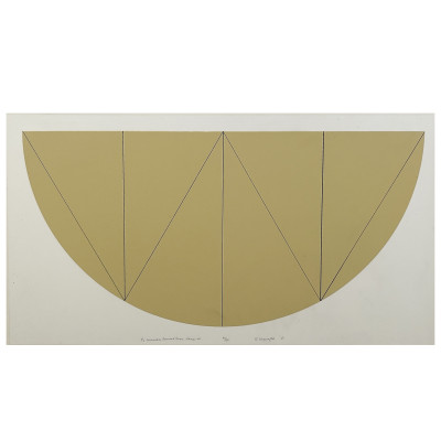 Image for Lot Robert Mangold - 1/2 Manila Curved Area Series W