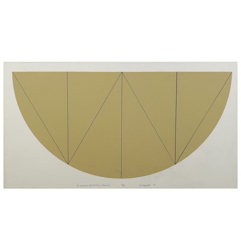 Robert Mangold - 1/2 Manila Curved Area Series W